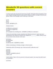 wonderlic 50 question test answers